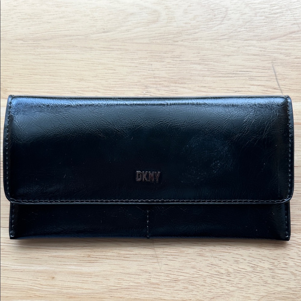 DKNY Black Leather Clutch